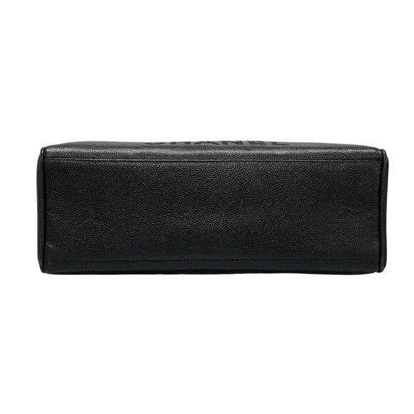 Auth CHANEL - A08045/X01019 Black Calfskin Shoulder Bag Gold hardware - Picture 7 of 16